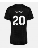 Tottenham Hotspur Mohammed Kudus #20 Vieraspaita Naisten 2025-26 Lyhythihainen Tottenham Hotspur Mohammed Kudus #20 Vieraspaita Naisten 2025-26 Lyhythihainen